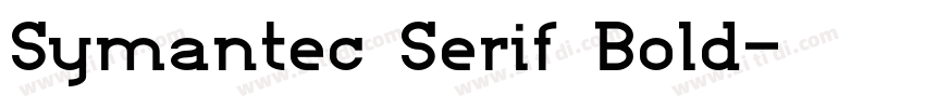 Symantec Serif Bold字体转换